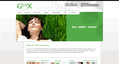 Desktop Screenshot of genxlaboratories.com